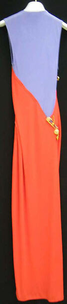 Evening dress, Versace Couture (Italian, founded 1992), synthetic fiber, metal, Italian