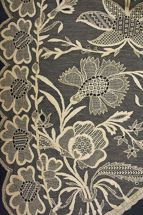 Collar, silk, cotton, Italian