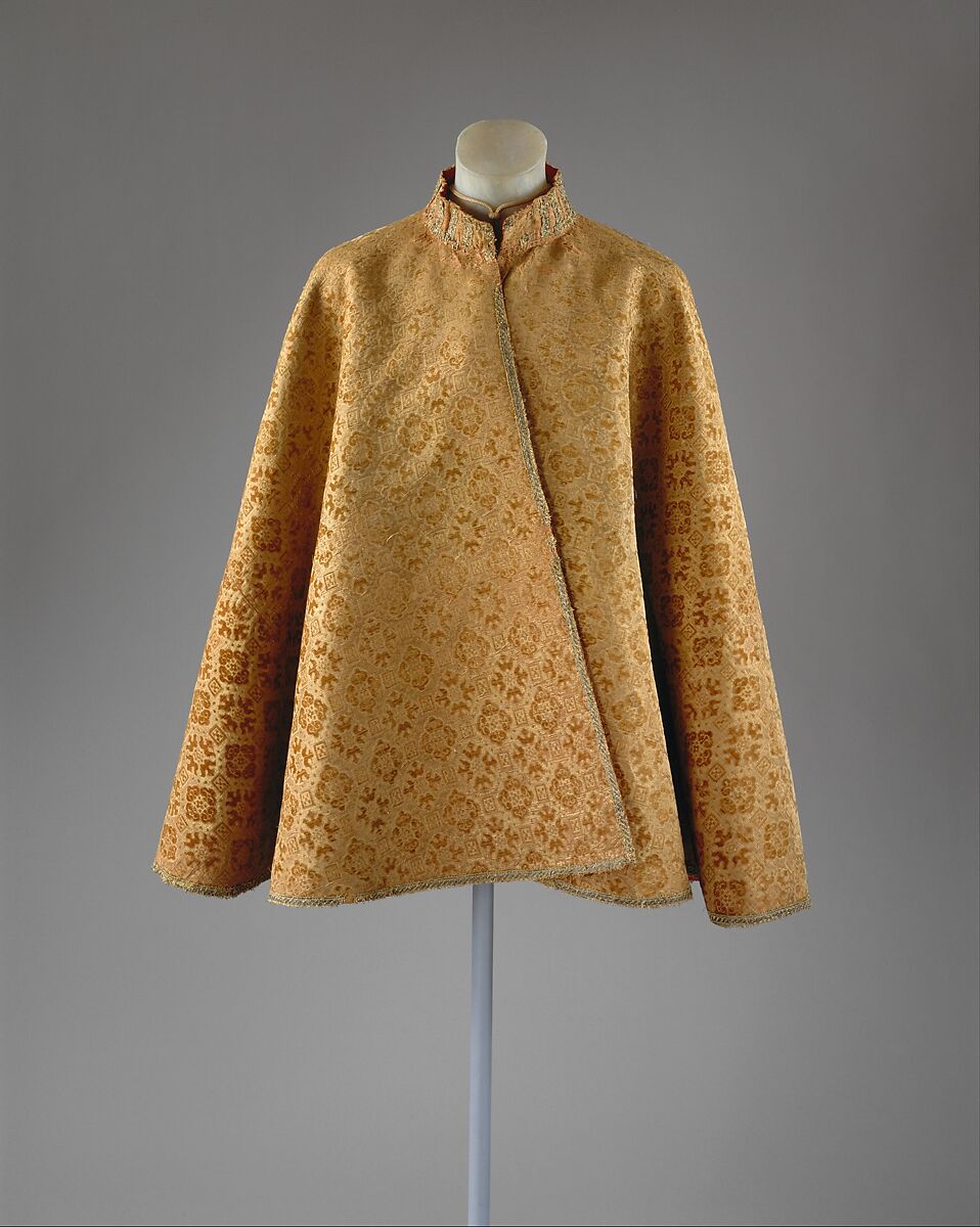 Cape, silk, gilt thread, French 