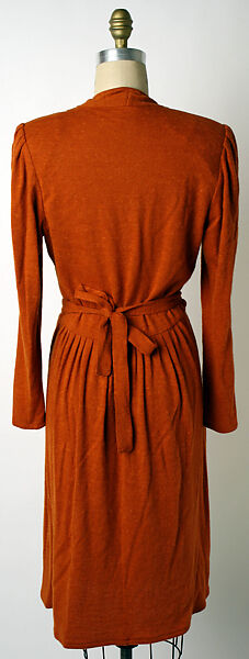 Dress, Krizia (Italian, founded 1954), wool, Italian