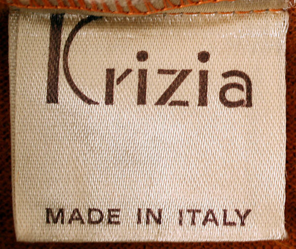 Dress, Krizia (Italian, founded 1954), wool, Italian