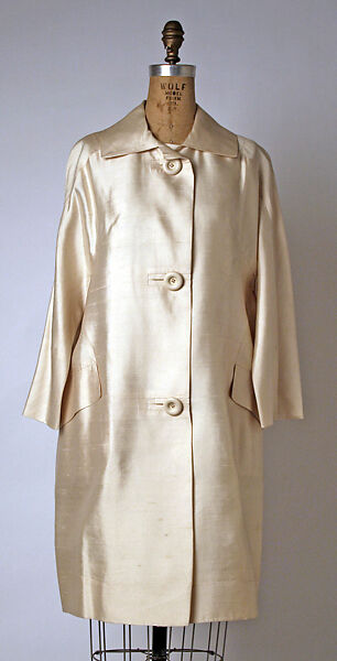 Raincoat, House of Balmain (French, founded 1945), silk, French 