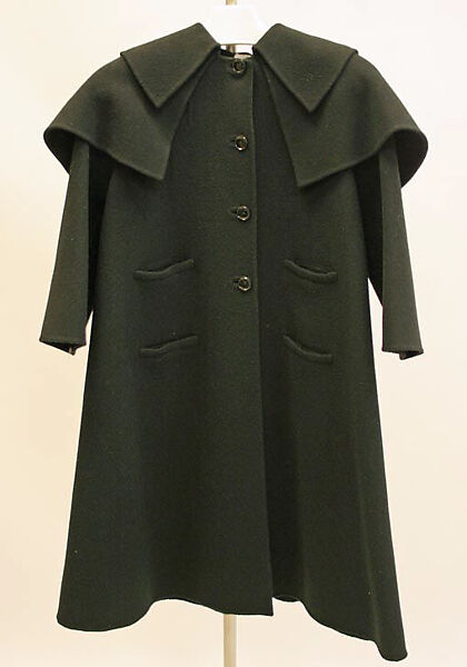 Coat, Madame Grès (Germaine Émilie Krebs) (French, Paris 1903–1993 Var region), wool, French 