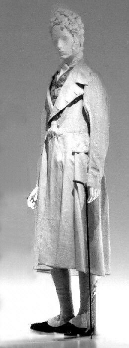 Coat, linen, probably European