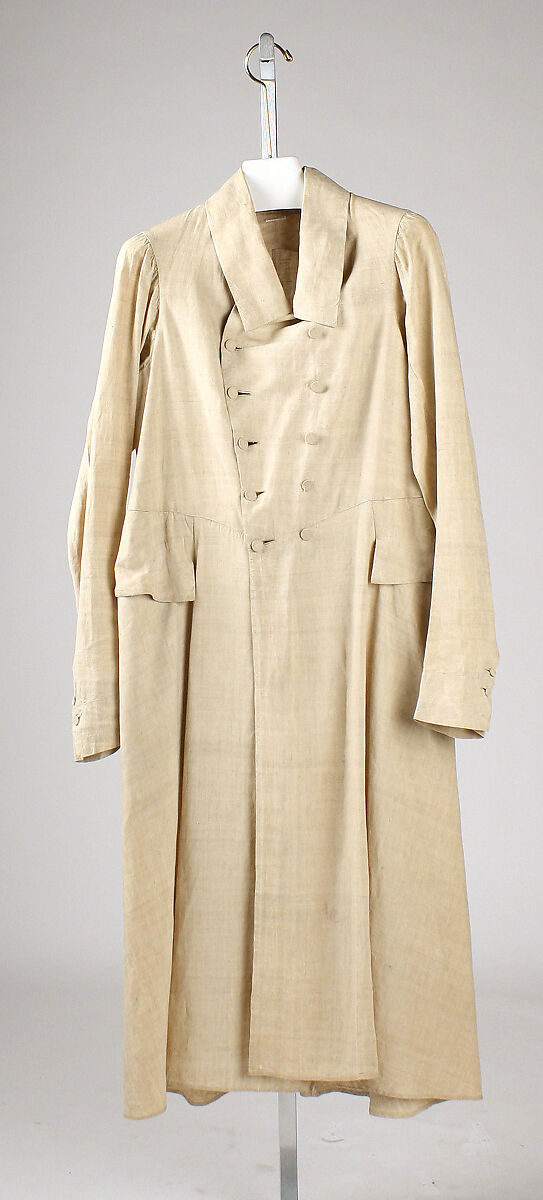 Coat, linen, probably European 