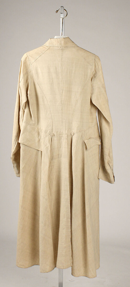 Coat, linen, probably European