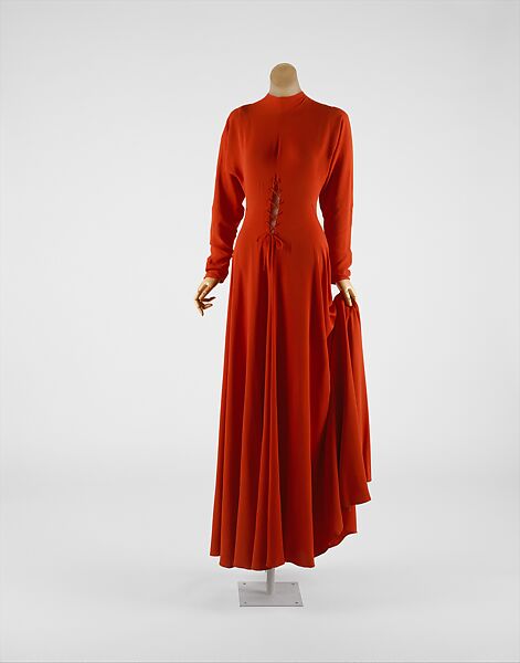 Evening dress, Valentina (American, born Kyiv 1899–1989), silk, American 