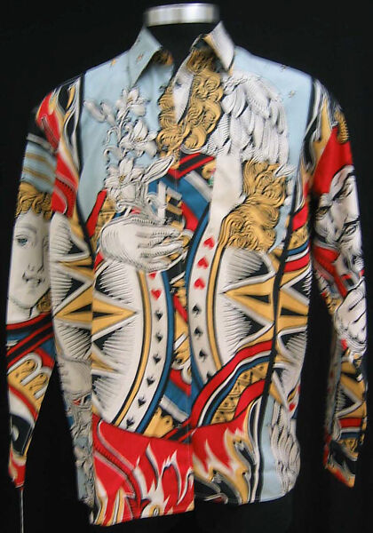 Shirt, Franco Moschino (Italian, 1950–1994), cotton, Italian