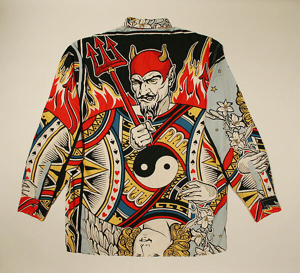 Shirt, Franco Moschino (Italian, 1950–1994), cotton, Italian