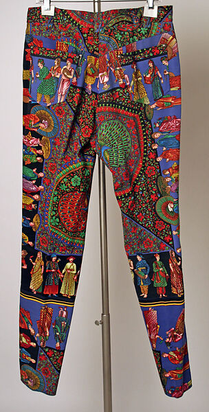 Jeans, Gianni Versace (Italian, founded 1978), cotton, nylon, Italian