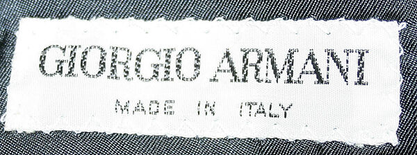 Tuxedo, Giorgio Armani (Italian, founded 1974), linen, silk, Italian