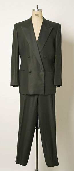 Tuxedo, Giorgio Armani (Italian, founded 1974), linen, silk, Italian 