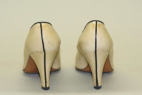 Pumps, House of Chanel (French, founded 1910), leather, French