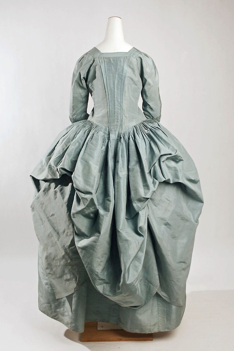 Robe à la Polonaise, silk, British