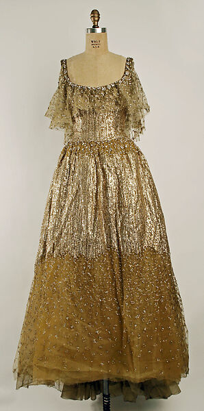 Ball gown, House of Dior (French, founded 1946), synthetic fiber, French 
