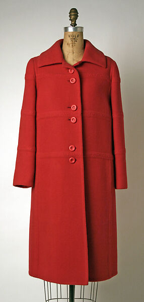 Coat, House of Balmain (French, founded 1945), wool, French 