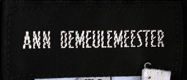Ensemble, Ann Demeulemeester (Belgian, founded 1985), leather, synthetic fiber, cotton, silk, Belgian