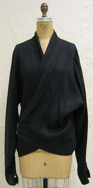 Shirt, Yohji Yamamoto (Japanese, born Tokyo, 1943), linen, Japanese 