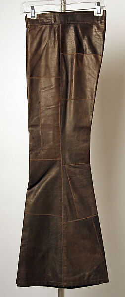 Trousers, Hardy Amies (British, 1909–2003), leather, British