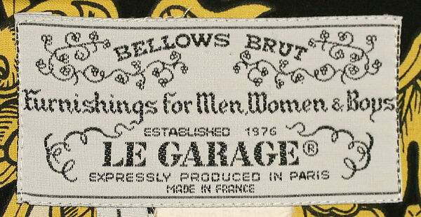 Shirt, Bellows Brut (French), Rayon, French