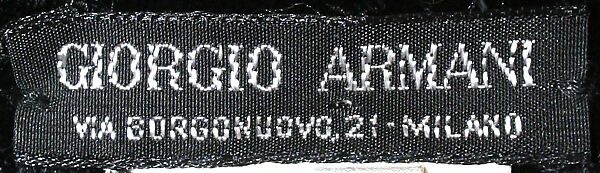 Evening coat, Giorgio Armani (Italian, founded 1974), synthetic fiber, Italian