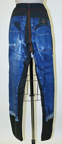 Trousers, Jean Paul Gaultier (French, born 1952), cotton, synthetic fiber, metal, French