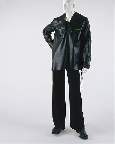 Shirt, Jean Paul Gaultier (French, born 1952), leather, metal, French 