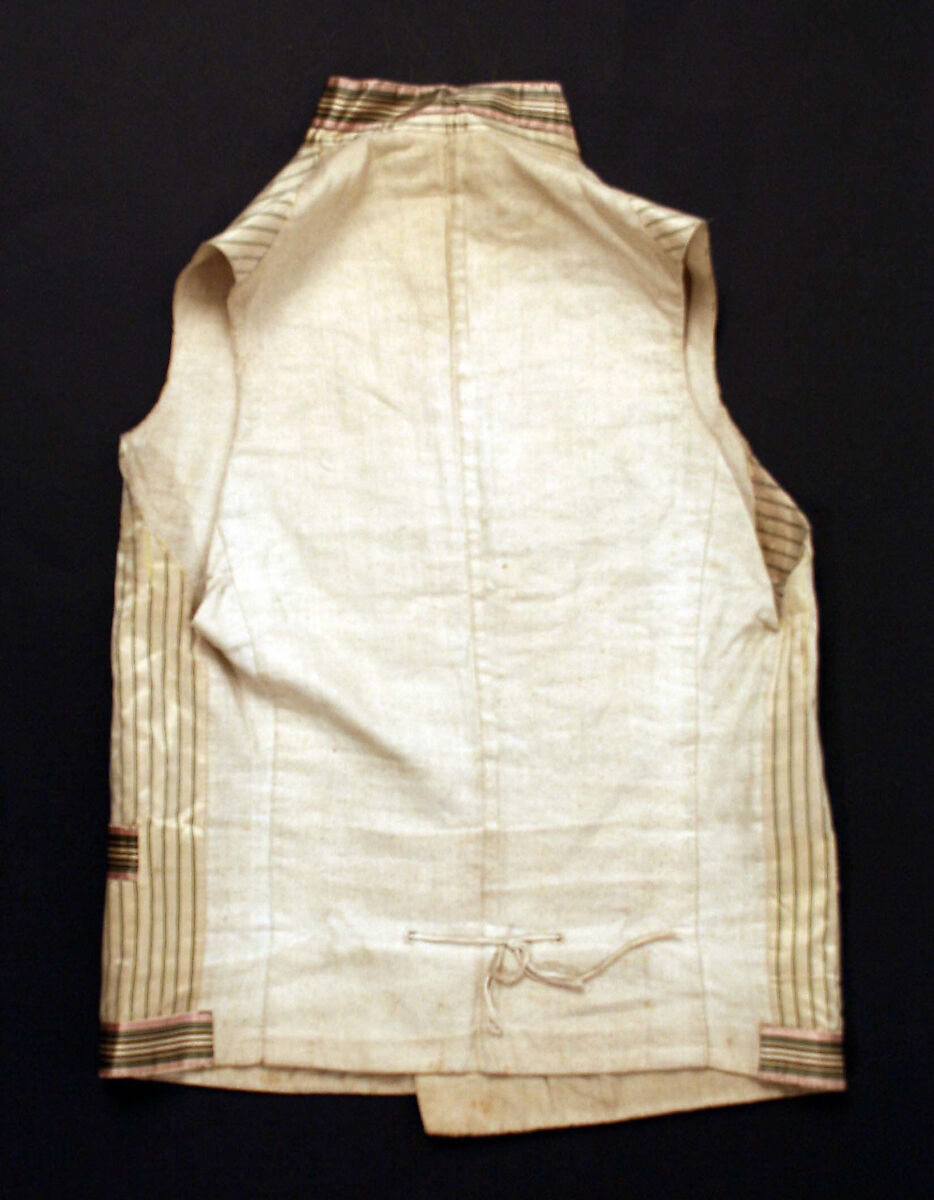 Waistcoat, silk, American or European