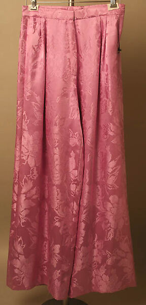 Evening ensemble, Yves Saint Laurent (French, founded 1961), silk, French