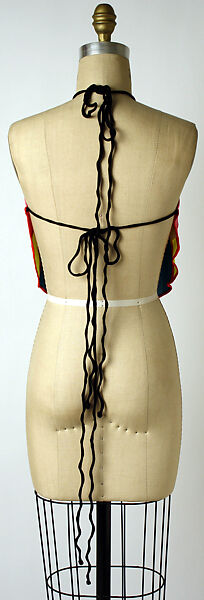 Halter, Stephen Burrows (American, born 1943), rayon, synthetic fiber, American