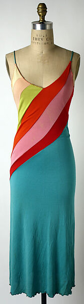 Dress, Attributed to Stephen Burrows (American, born 1943), rayon, synthetic fiber, American 