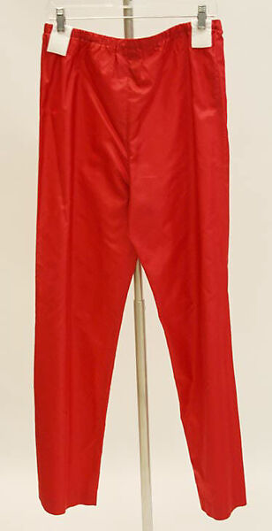 Lounging pajamas, Halston (American, Des Moines, Iowa 1932–1990 San Francisco, California), silk, American