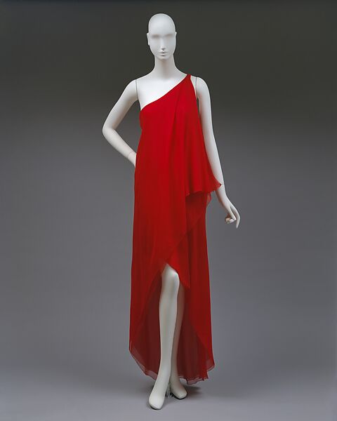 Evening dress, Halston (American, Des Moines, Iowa 1932–1990 San Francisco, California), silk, American