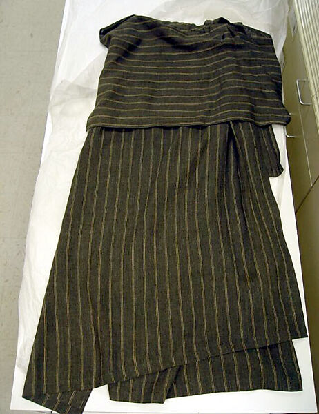 Skirt, Issey Miyake (Japanese, 1938–2022), linen, Japanese 
