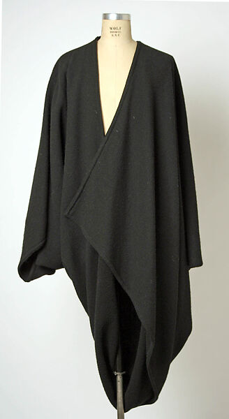 Coat, Issey Miyake (Japanese, 1938–2022), wool, Japanese 
