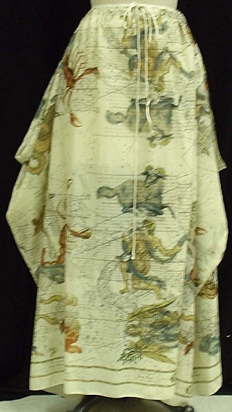 Sarong, Jean Paul Gaultier (French, born 1952), linen, French 