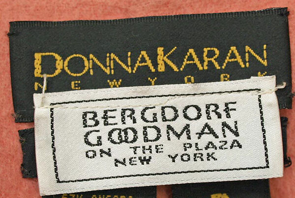 Ensemble, Donna Karan New York (American, founded 1985), (a) angora/wool
(b) angora/wool/viscose
(c) metal, American