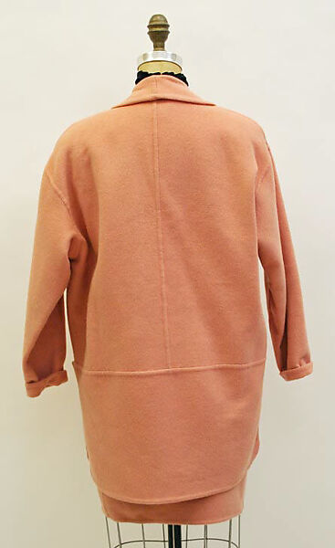 Ensemble, Donna Karan New York (American, founded 1985), (a) angora/wool
(b) angora/wool/viscose
(c) metal, American