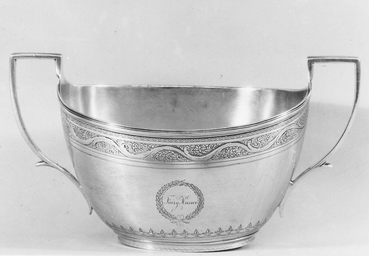 Sugar Bowl, Samuel Kirk and Son (1846–68), Silver, American 