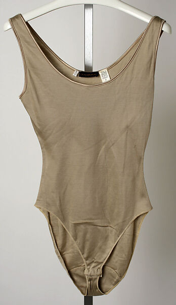 Bodysuit, Donna Karan New York (American, founded 1985), silk, American 