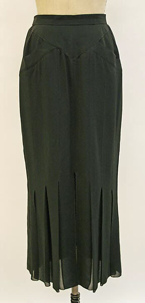 Ensemble, Karl Lagerfeld (French, founded 1984), (a, b, d) rayon
(c) silk, French