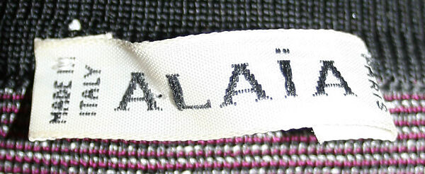 Dress, Azzedine Alaïa (French (born Tunisia), Tunis 1935–2017 Paris), Rayon, Nylon, Spandex, French