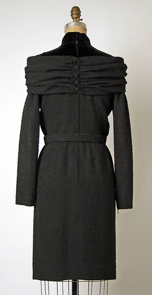 Cocktail dress, House of Balmain (French, founded 1945), wool, silk, French