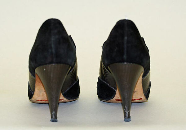 Pumps, Manolo Blahnik (British, born Spain, 1942), suede, snakeskin, British