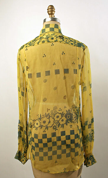 Shirt, Ossie Clark (British, Oswaldtwistle 1942–1996 London), synthetic fiber, British