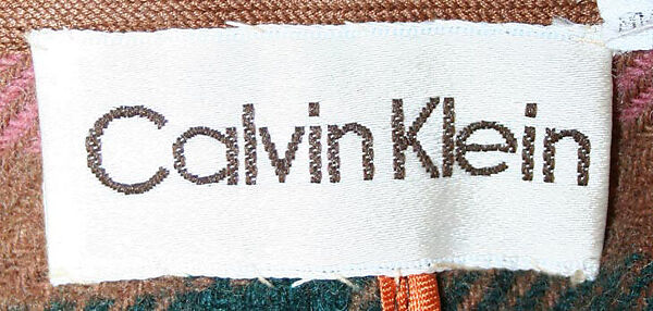 Coat, Calvin Klein, Inc. (American, founded 1968), (a) wool
(b) leather, American