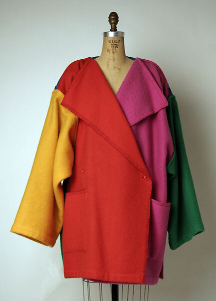 Coat, Jean-Charles de Castelbajac (French, born Casablanca, Morocco, 1949), wool, French 