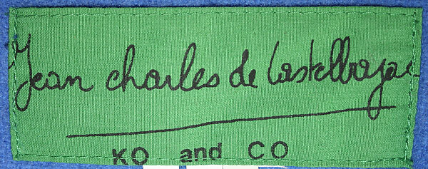 Coat, Jean-Charles de Castelbajac (French, born Casablanca, Morocco, 1949), wool, French
