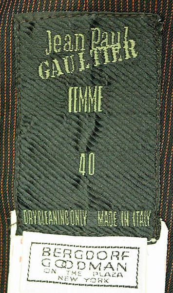 Suit, Jean Paul Gaultier (French, born 1952), synthetic fiber, French