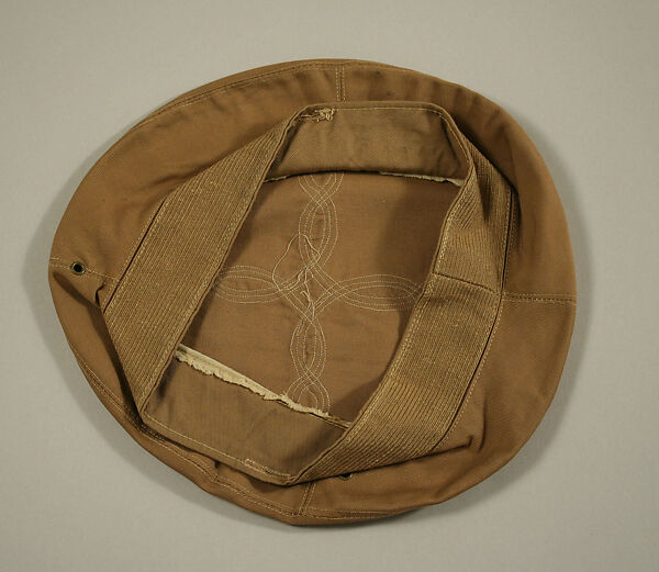 Military ensemble, a, j, k, l, m) wool
b, c) silver
d, e) metal
f, g, h, i) cotton, metal
n, o) cotton, American